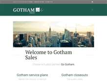 Tablet Screenshot of gothamsales.com